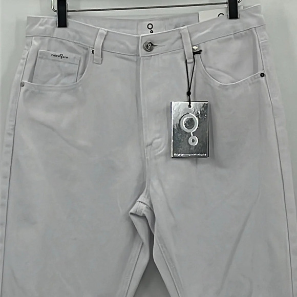 Insane Gene Hi-Rise Straight Distressed Jeans in White - NEW - Size 29 - Picture 2 of 10